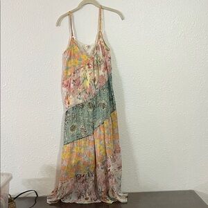 Mystic Pastel Floral Maxi Dress